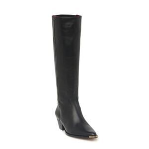 Schutz Stacy Black Bordeaux Boots – Size 5M, Luxe & Bold Shoes